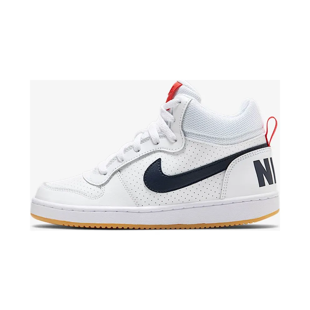Nike Court Borough Mid White Obsidian (839977-107)