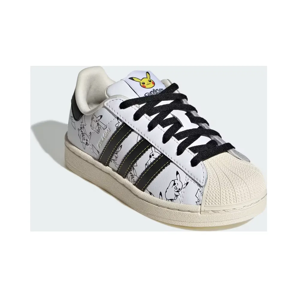 adidas Pokémon Superstar II “Cloud White / Core Black / Gold Metallic” (KJ5612)