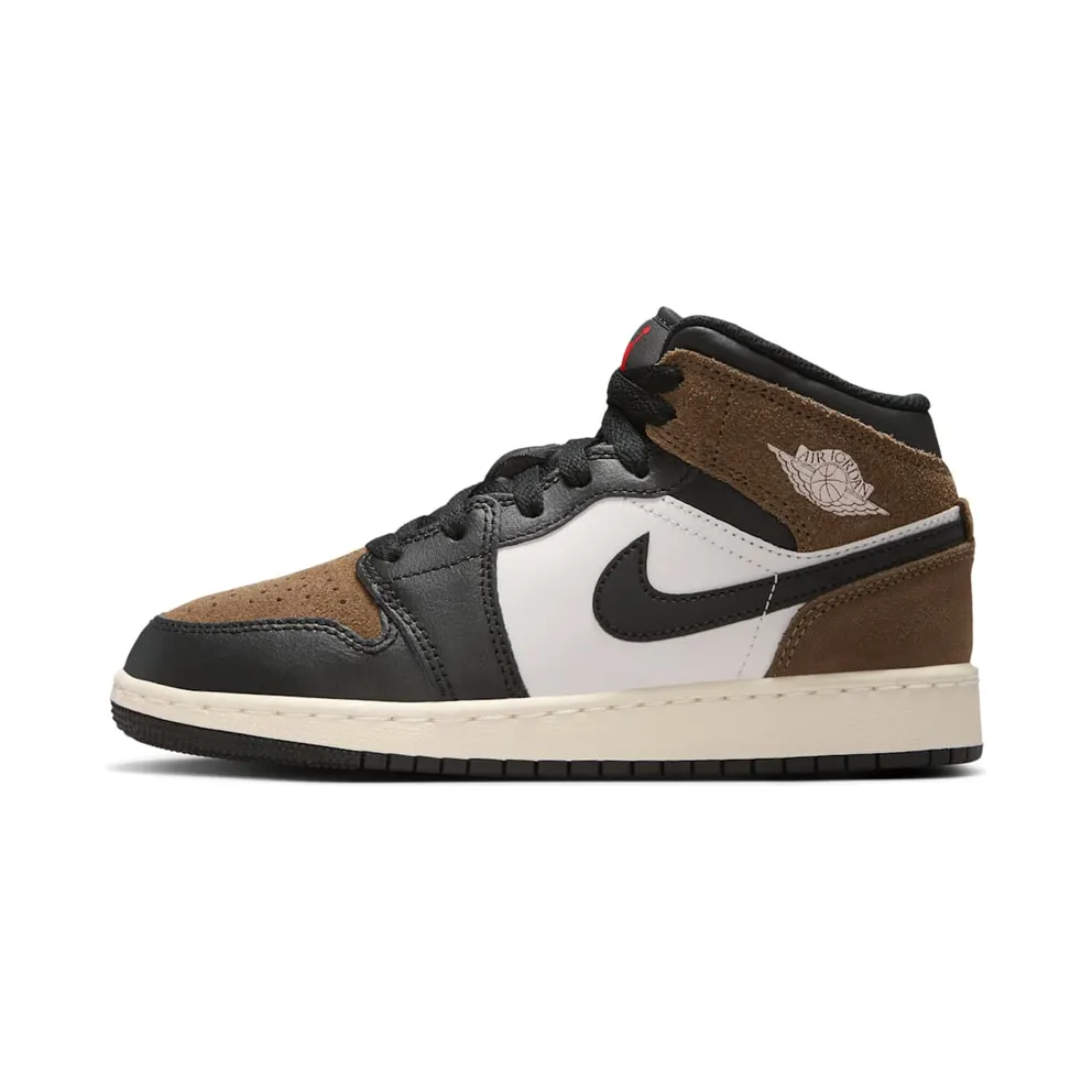 Air Jordan 1 Mid “Black / Palomino / University Red / Phantom” (DQ8423-007)