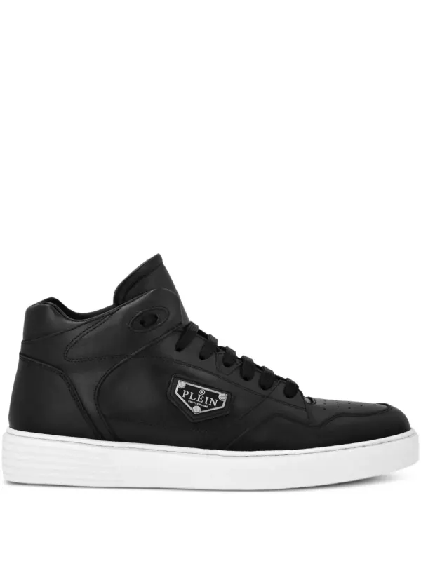 Philipp Plein High-Top-Sneakers aus Leder – Schwarz (UAESUSC0891PLE005N)
