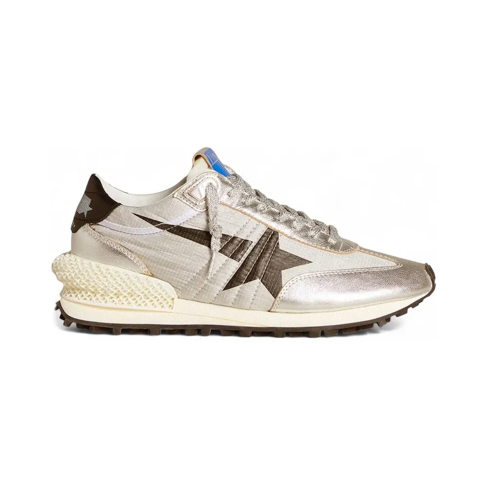 Golden Goose Marathon Silver Ripstop Black Star (GWF00684-F005667-60246)