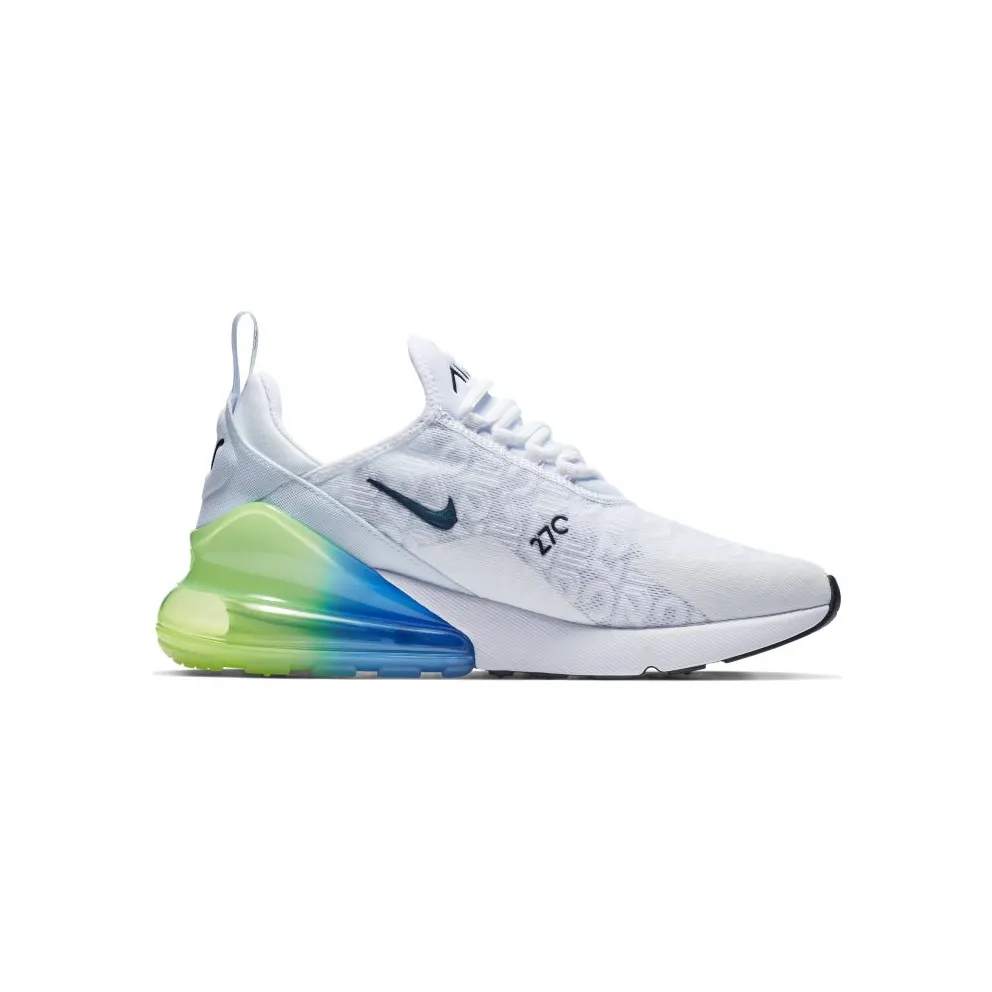 Nike Air Max 270 White Lime Blast Photo Blue White/Lime Blast-Photo Blue-White (AQ9164-100)