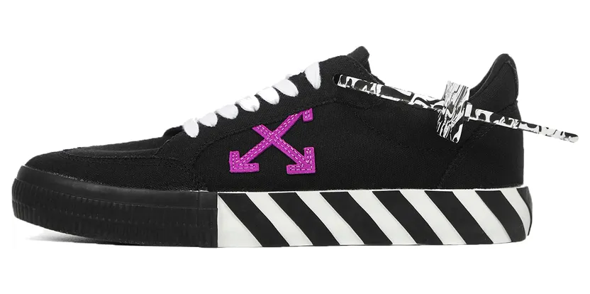 Off-White Vulc Low ‘Black Purple’ Black/White/Purple (OMIA085E20FAB0011037)