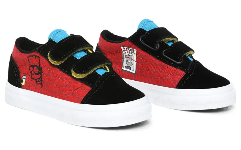 VANS The Simpsons X Vans El Barto Old Skool V Peuterschoenen Rood (VN0A38JN17A)