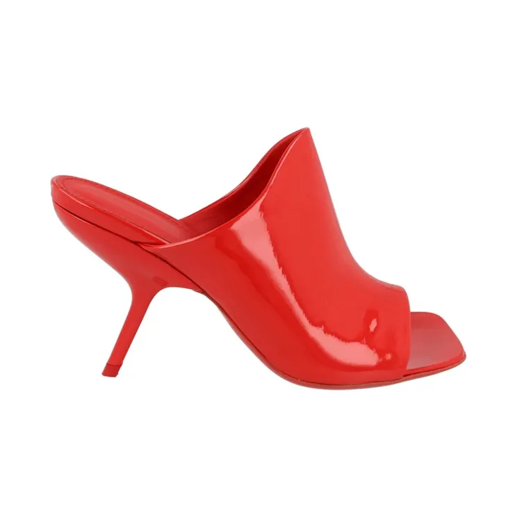 Ferragamo Era Patent Leather Mules Red (01G519-766392)