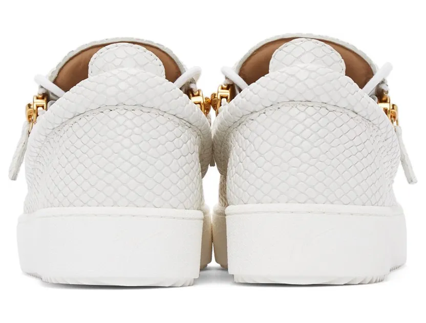 Giuseppe Zanotti White Croc May London Gigas Sneakers (RU70000 77649) (4)