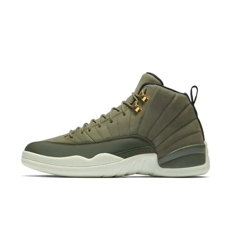 Jordan  12 Retro Chris Paul Class Of 2003 Olive Canvas/Black-Sail (130690-301)