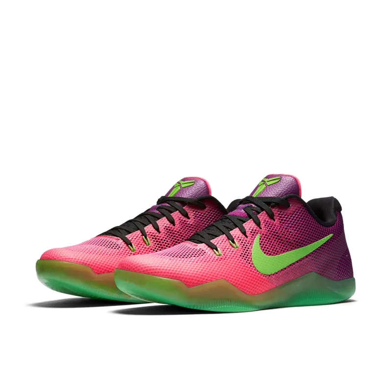 Nike Kobe 11 EM Low Mambacurial Pink Flash/Action Green-Red Plum (836183-635)