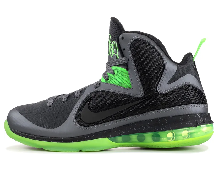 Nike LeBron 9 ‘Dunkman’ Dark Grey/Black-Volt (469764-006)