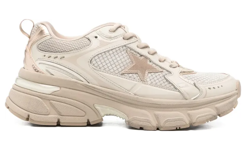 Golden Goose Lightstar Sneakers im Metallic-Look – Nude (GWF00724F007330)