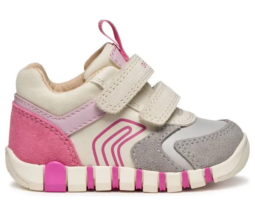 Geox sneaker Grijs/Fuchsia (B3558C05422-C0874)