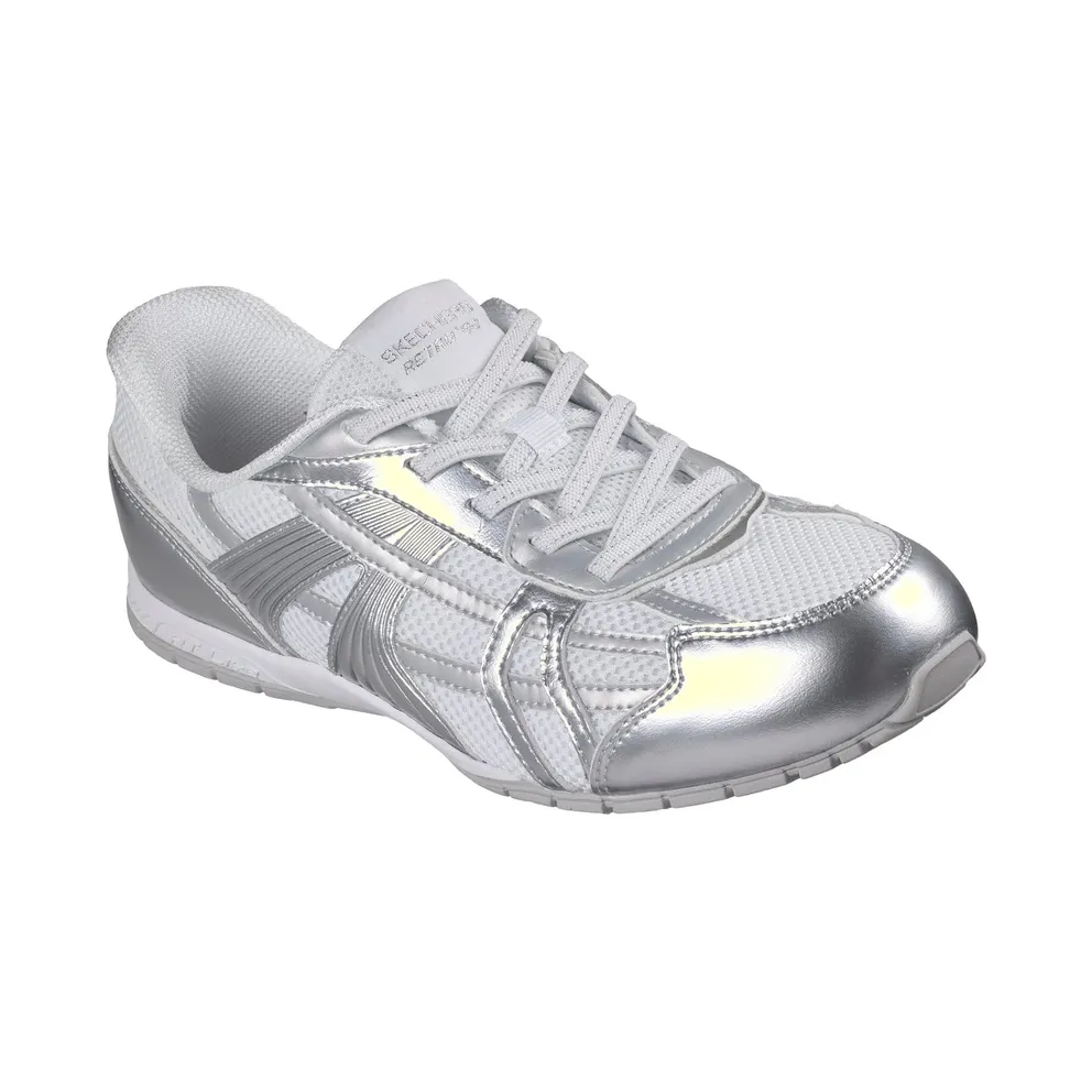 Skechers Slip-ins: Retro Lite – Mesmerized Sneaker White/Silver