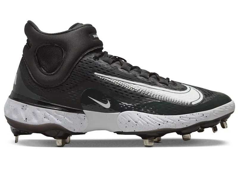 Nike Alpha Huarache Elite 4 Mid Black Dark Smoke Grey White (DJ6520-003)