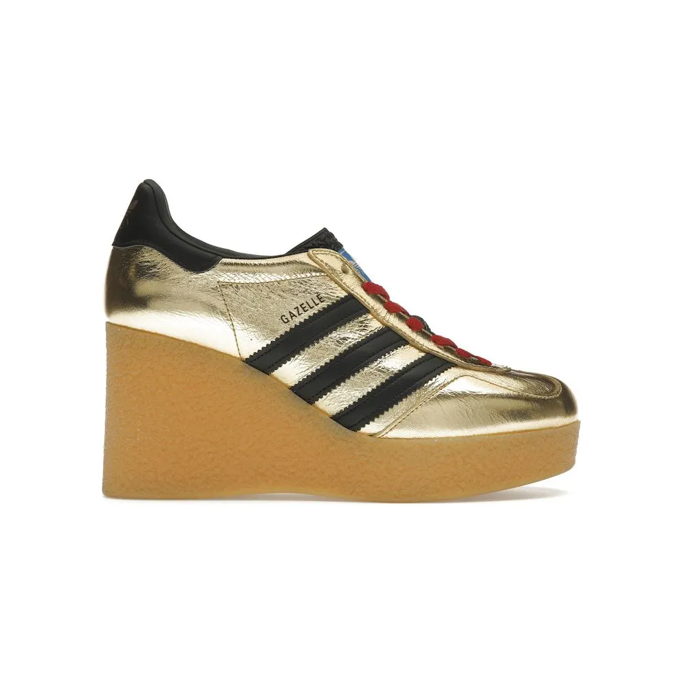 adidas x Gucci Gazelle Wedge Gold Metallic Black (725628 AAA2M 8043)