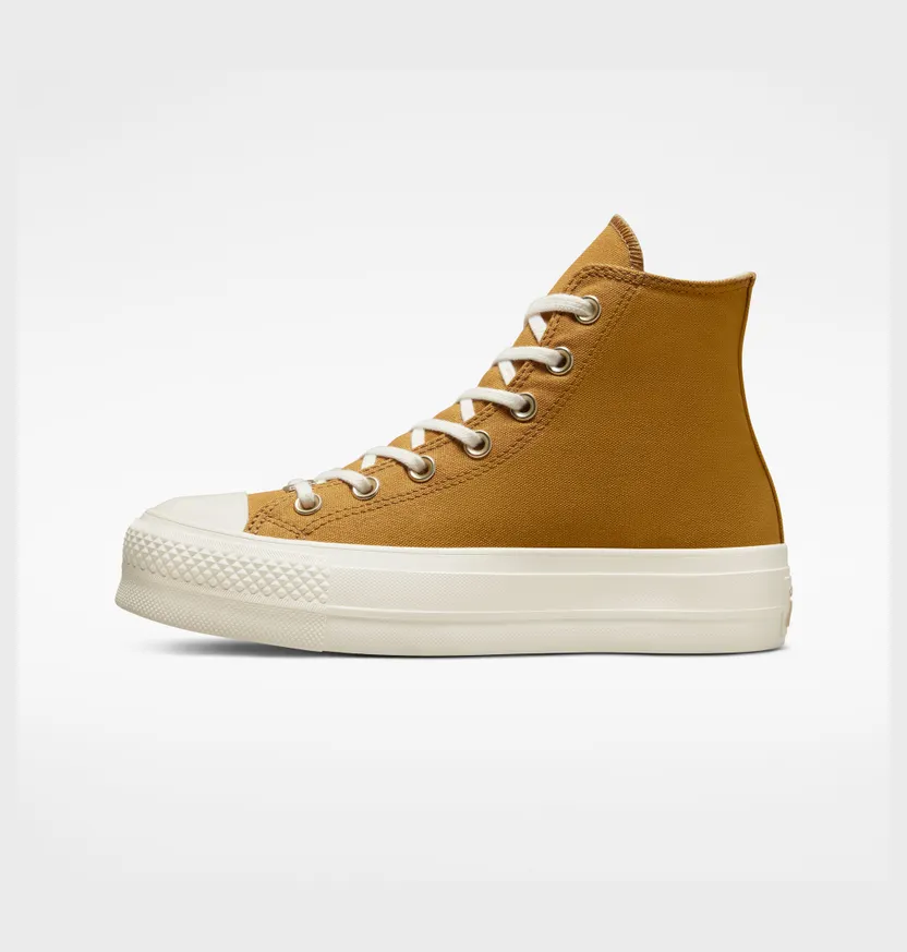 Converse Chuck Taylor All Star Lift Platform Tonal Gold Burnt Honey/light Gold/egret