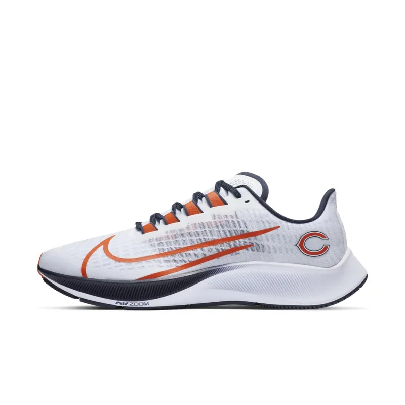 Nike Air Zoom Pegasus 37 Chicago Bears White/Pure Platinum-Marine-Brilliant Orange (CZ5433-100)