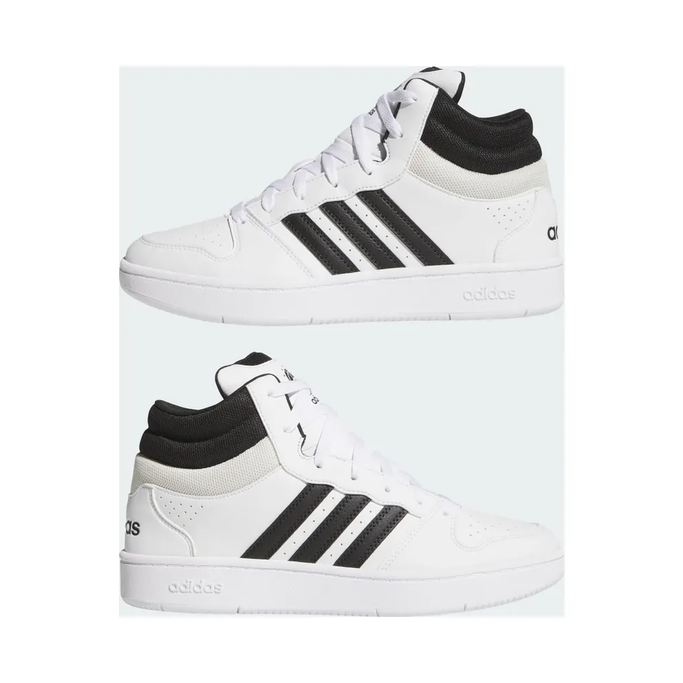 Adidas HOOPS MID CLASSIC Shoes Cloud White / Core Black / Orbit Grey (KI1032)