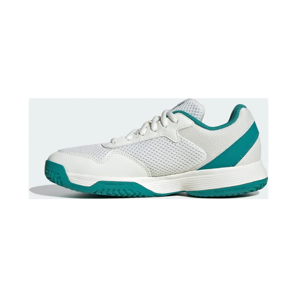 Adidas Courtflash Tennis Kids Cloud White / Pure Teal / Off White (JH5123)