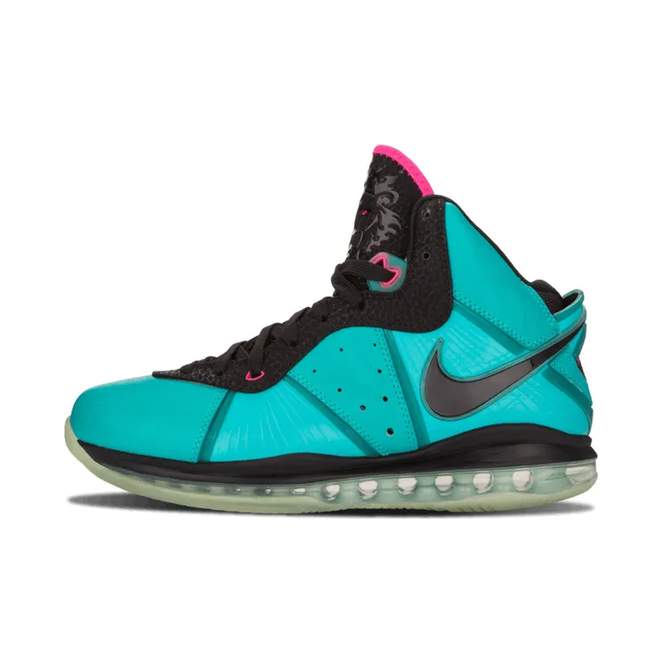 Nike LeBron 8 ‘Pre-Heat’ Retro/Black-Pink Flsh-Flmnt Grn (417098-401)