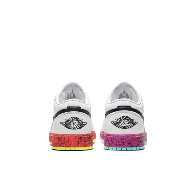 Jordan 1 Low Multi-Color Midsoles White (GS) White/Black-Multi-Color (CV9548-100)
