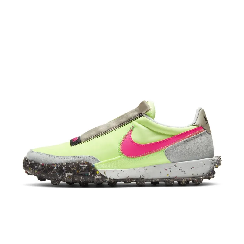 Nike Waffle Racer Crater Barely Volt (W) Barely Volt/Black-Poison Green-Pink Blast (CT1983-700)