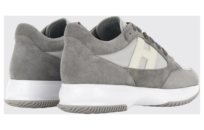 Hogan Interactive Sneakers in Suede and Nylon Grey (HXM7130GC80V4R0RWM) (2)