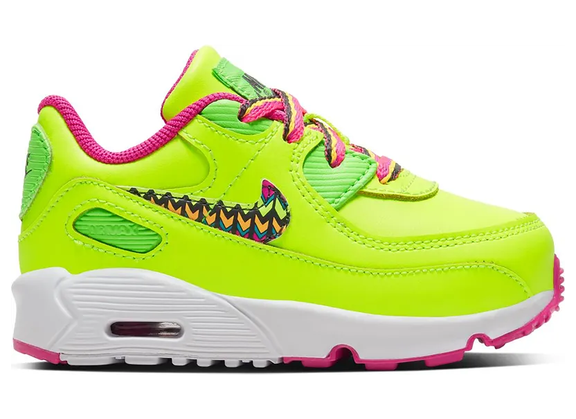 Nike Air Max 90 Volt Fire Pink Green Strike (TD)
