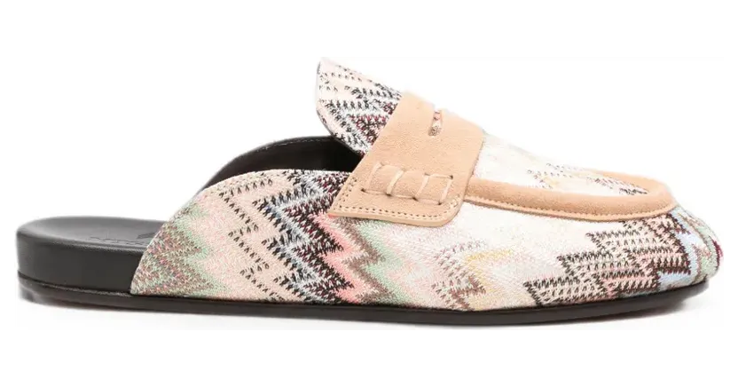 Missoni Loafers met zigzagpatroon – Beige (MWL037)