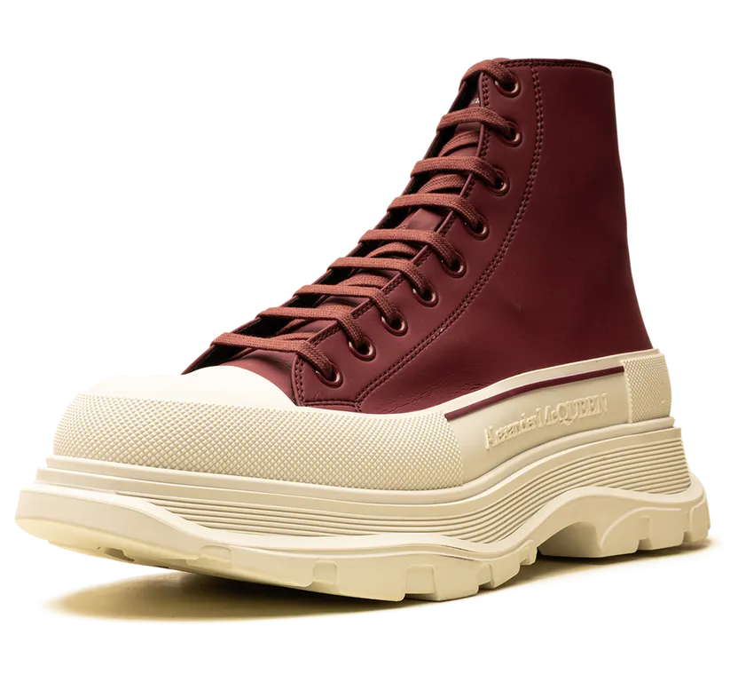 Alexander Mcqueen Oversized Sneaker “White / Burgundy” (682417-6124) (3)