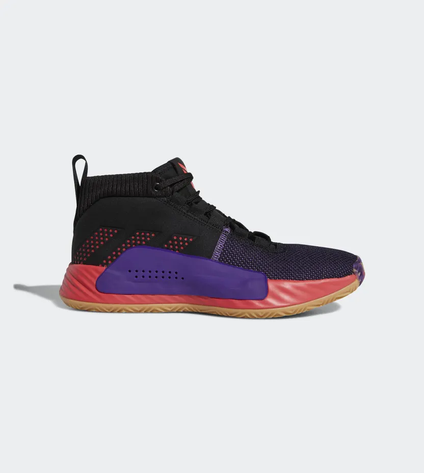 Adidas Dame 5 ‘Harlem Renaissance’ Core Black/Shock Red/Active Purple (BB9313)