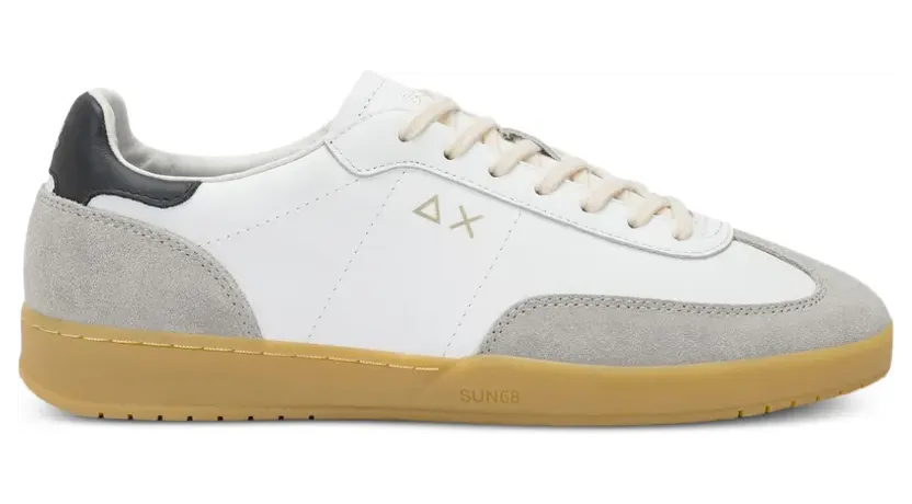 Sun68 California Sun leren met vlakken “White” (Z361430106)