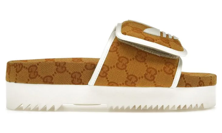 adidas x Gucci Monogram Slide Mesa (702398 FAAW2 7142)