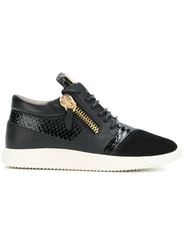 Giuseppe Zanotti ‘Runner’ Sneakers mit Kontrasteinsätzen – Schwarz (RW70046009)
