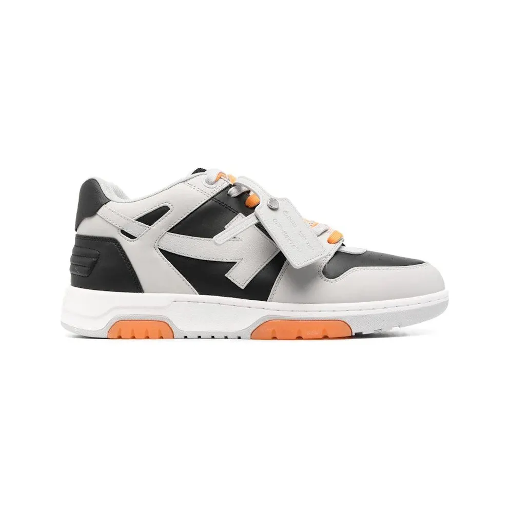 OFF-WHITE Out of Office Sneaker Grey Black Orange (OMIA189S23LEA0040510)