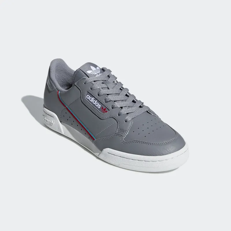 adidas Continental 80 Grey Grey/Hi-Res Aqua/Scarlet (B41671)