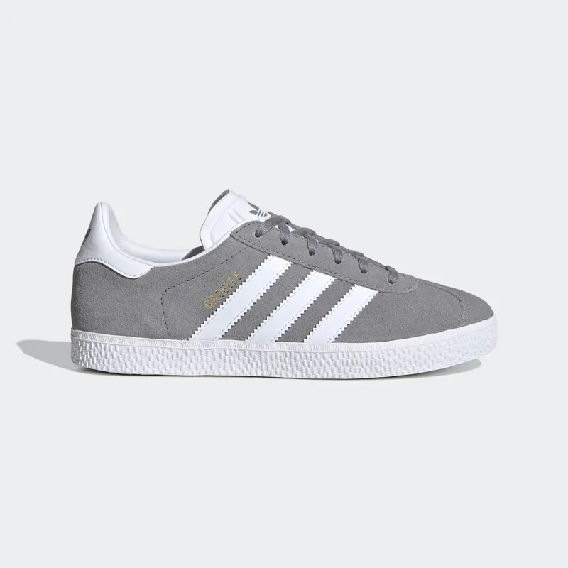 Adidas Gazelle Grey Three / Cloud White / Gold Metallic (FW0716)