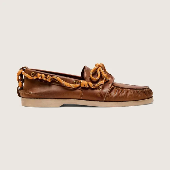 Golden Goose Cruise Loafer In Tobacco-Colored Leather (GMF00883.F008317.55150)