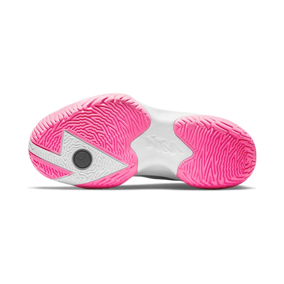 Jordan Zion 1 Marion (GS) “White / Hyper Pink / Dark Beetroot / Metallic Silver” (DA3131-100)