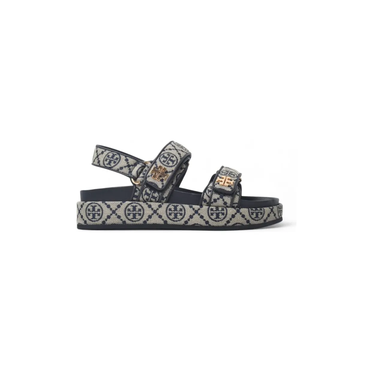 Tory Burch T Monogram Kira Sandals Navy (155154-430)