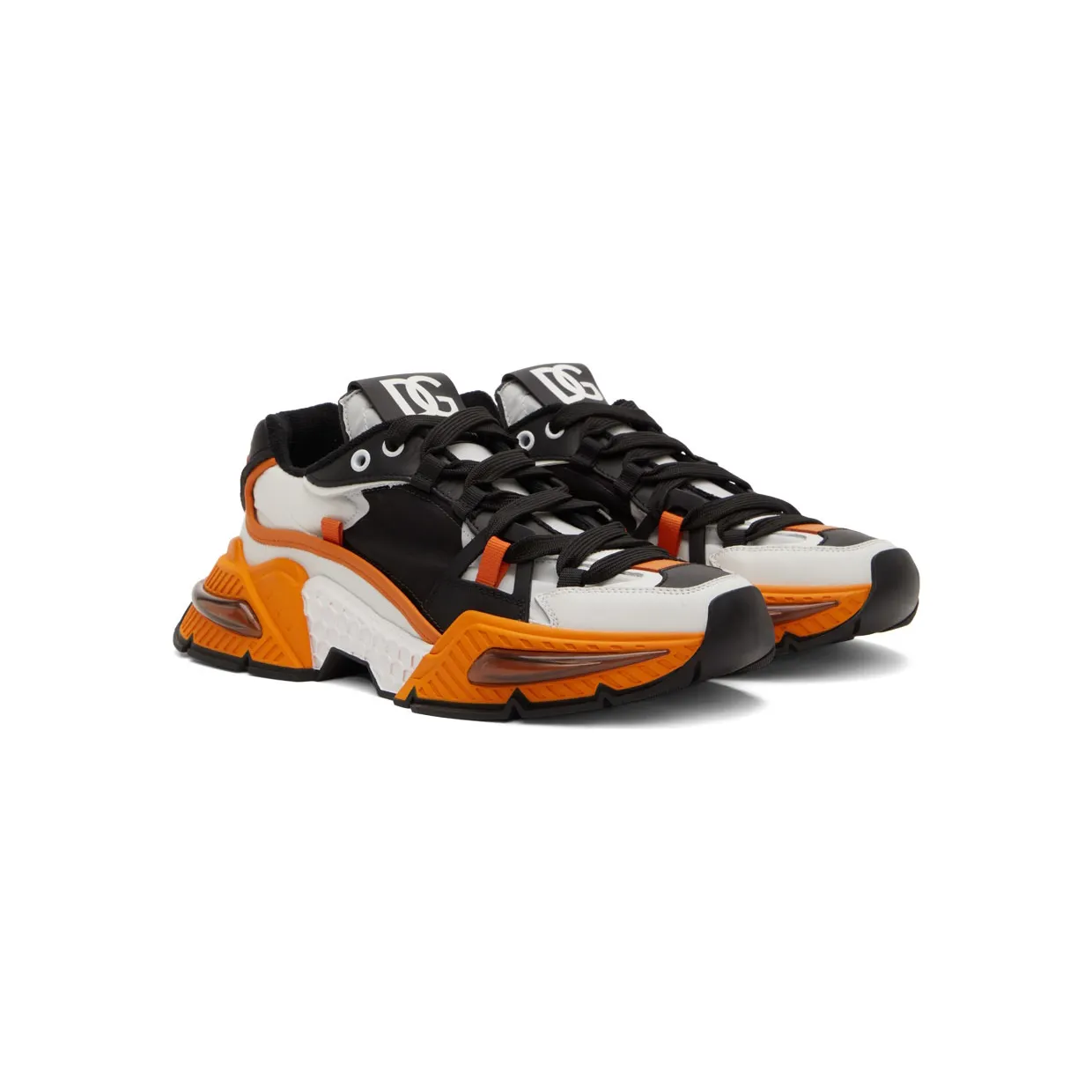 Dolce & Gabbana Black & Orange Airmaster Sneakers (CS1984 AQ742) (4)