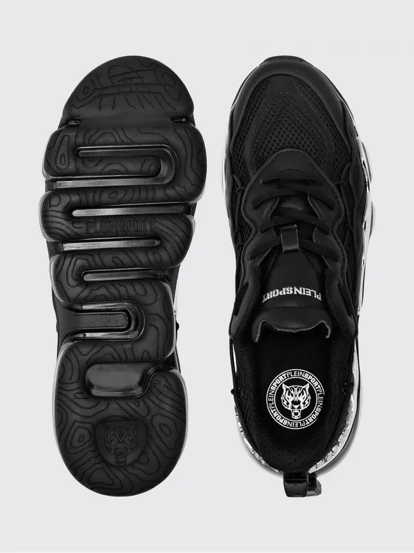Plein Sport Mesh And Leather Black (PAESUSC0746STE003N0202)