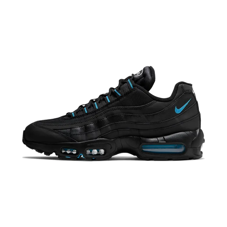 Nike Air Max 95 “Black / Wolf Grey / Dark Smoke Grey / Laser Blue” (DC4115-001)