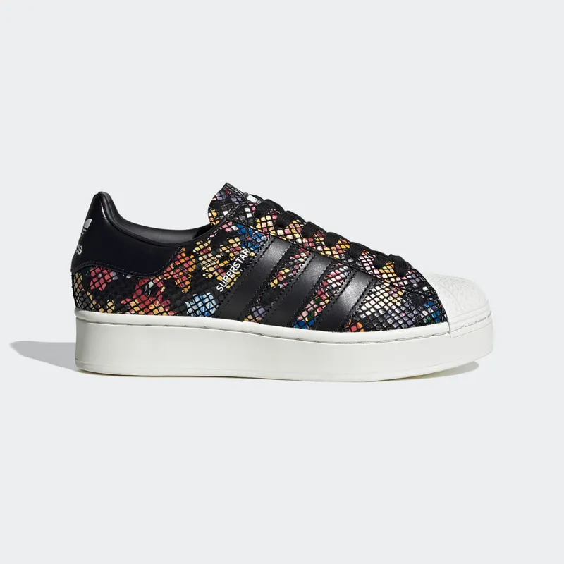 adidas Superstar Bold Core Black / Off White / Red (FW3701)