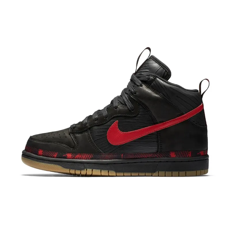 Nike Dunk High N7 (2017) Black/University Red-Gum Medium Brown (AA1126-001)
