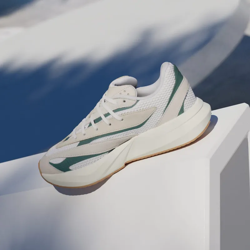 adidas Lightstride Off White Silver Metallic Collegiate Green (JH6961)