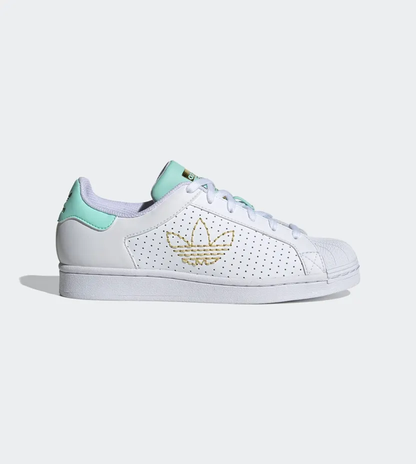 adidas Superstar Cloud White / Clear Mint / Gold Metallic (FX6041)