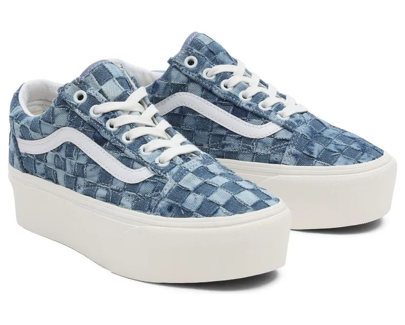 VANS Geweven Old Skool Stackform Schoenen Blauw (VN0A7Q5MB6A)