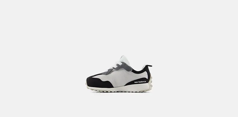 New Balance 327 Hook and Loop Grey Matter White Black (NW327GX)