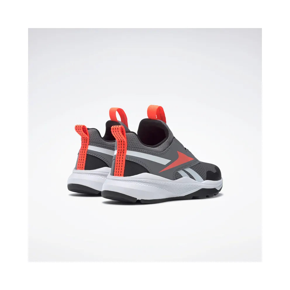 Reebok XT Sprinter Slip-on Shoes Cold Grey 5 / Black / Orange Flare