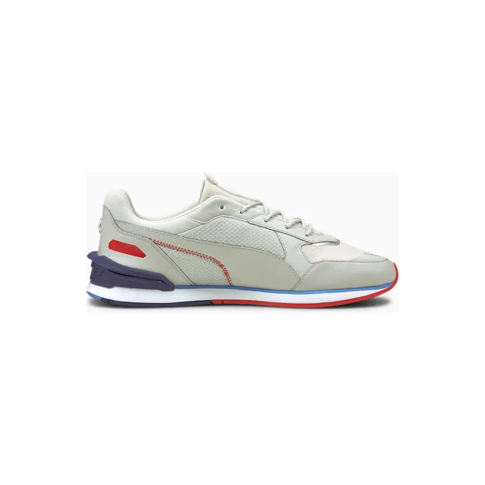 Puma BMW M Motorsport Low Racer Motorsportschuhe Grau/Weiß (306805-02)